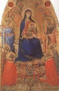 Ambrogio Lorenzetti Madonna and Child Enthroned,with Angels and Saints (mk08) oil painting artist